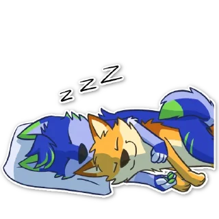 😴 emoji Ley DingoFox Telegram sticker 19 of 87
