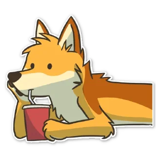 🥤 emoji Ley DingoFox Telegram sticker 21 of 87