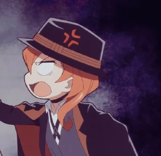 ⛓ emoji @animecuteth Bungou Stray Dogs Wan Telegram sticker 12 of 24