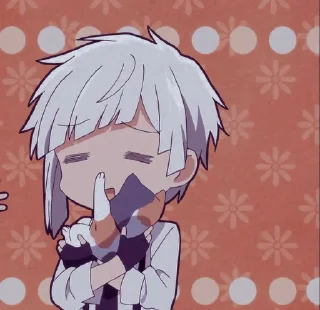 ⛓ emoji @animecuteth Bungou Stray Dogs Wan Telegram sticker 16 of 24
