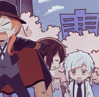 ⛓ emoji @animecuteth Bungou Stray Dogs Wan Telegram sticker 24 of 24