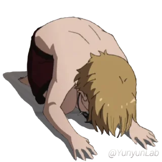 🙇‍♂ emoji Mushoku Tensei @Y2Lab Telegram sticker 22 of 110