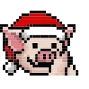 Sticker from LIHKG PIG XMAS ANIMATED (UNOFFICIAL)
