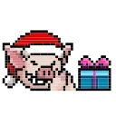 Sticker from LIHKG PIG XMAS ANIMATED (UNOFFICIAL)