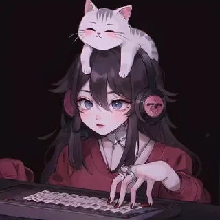 🌟 emoji ~♡Cats♡~ { @kyouka_san } Telegram sticker 3 of 51