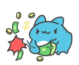 ⭐ emoji 貓貓蟲咖波 愛的鞭策 Telegram sticker 9 of 24