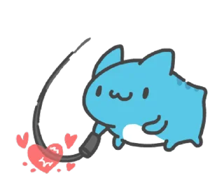 ⭐ emoji 貓貓蟲咖波 愛的鞭策 Telegram sticker 12 of 24