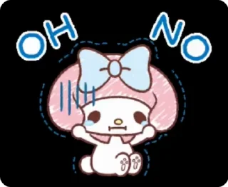 😣 emoji sanrio character Telegram sticker 8 of 22