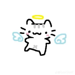 😇 emoji Basilleaf Cats Telegram sticker 23 of 50