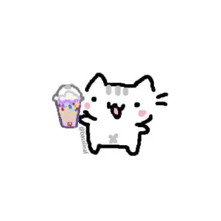 🥤 emoji Basilleaf Cats Telegram sticker 16 of 50
