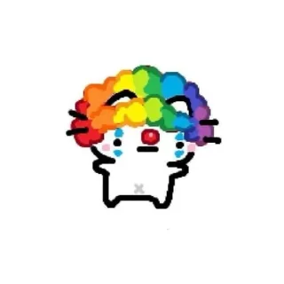 🤡 emoji Basilleaf Cats Telegram sticker 5 of 50