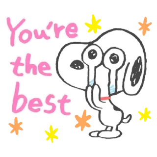 Sticker from snoopy