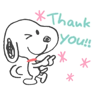 Sticker from snoopy
