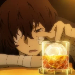 😢 emoji Osamu Dazai @Nixx1050 by ကေလာ Telegram sticker 24 of 89