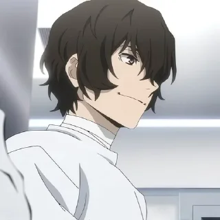 🙂 emoji Osamu Dazai @Nixx1050 by ကေလာ Telegram sticker 22 of 89