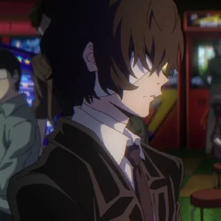 😔 emoji Osamu Dazai @Nixx1050 by ကေလာ Telegram sticker 15 of 89