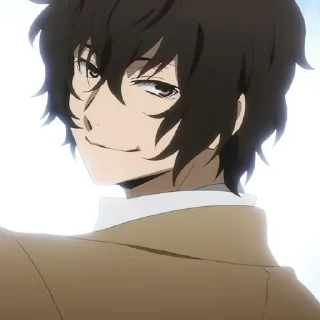 😄 emoji Osamu Dazai @Nixx1050 by ကေလာ Telegram sticker 8 of 89