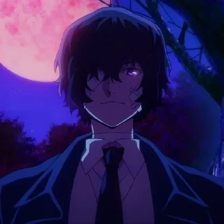 😈 emoji Osamu Dazai @Nixx1050 by ကေလာ Telegram sticker 19 of 89