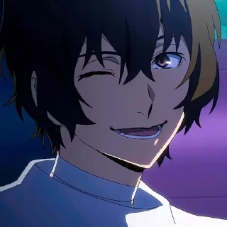 😉 emoji Osamu Dazai @Nixx1050 by ကေလာ Telegram sticker 16 of 89