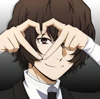🫶 emoji Osamu Dazai @Nixx1050 by ကေလာ Telegram sticker 13 of 89