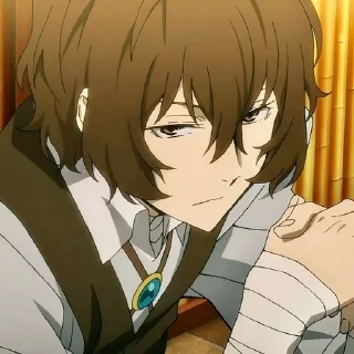 🤨 emoji Osamu Dazai @Nixx1050 by ကေလာ Telegram sticker 18 of 89