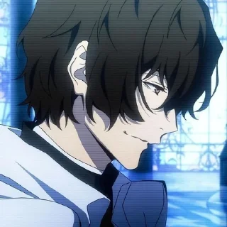 🙂 emoji Osamu Dazai @Nixx1050 by ကေလာ Telegram sticker 11 of 89