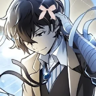 ☺️ emoji Osamu Dazai @Nixx1050 by ကေလာ Telegram sticker 5 of 89