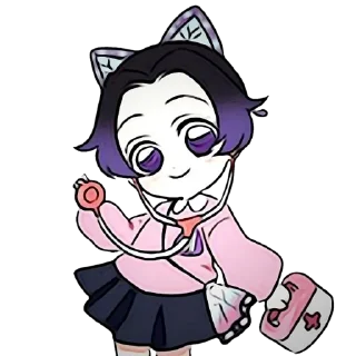 🧚‍♀ emoji @wallpaper_kid || Shinobu Chibi 💖 Telegram sticker 18 of 60