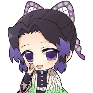🧚‍♀ emoji @wallpaper_kid || Shinobu Chibi 💖 Telegram sticker 20 of 60