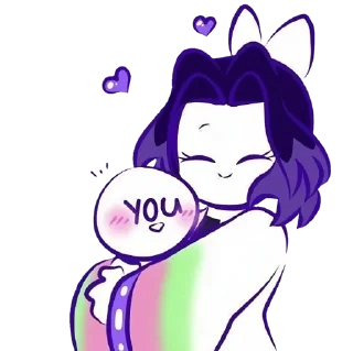 🧚‍♀ emoji @wallpaper_kid || Shinobu Chibi 💖 Telegram sticker 23 of 60