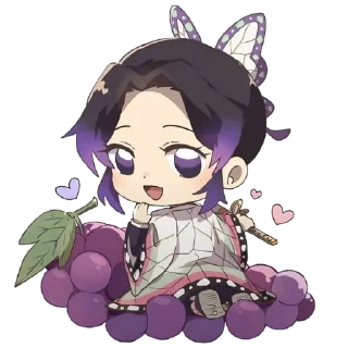 🧚‍♀ emoji @wallpaper_kid || Shinobu Chibi 💖 Telegram sticker 10 of 60
