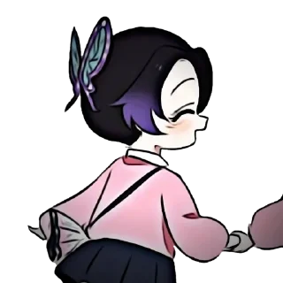 🧚‍♀ emoji @wallpaper_kid || Shinobu Chibi 💖 Telegram sticker 14 of 60