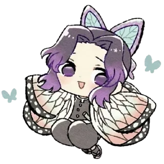 🧚‍♀ emoji @wallpaper_kid || Shinobu Chibi 💖 Telegram sticker 7 of 60
