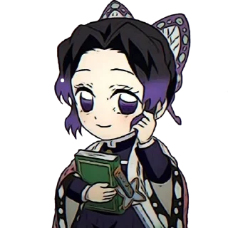🧚‍♀ emoji @wallpaper_kid || Shinobu Chibi 💖 Telegram sticker 12 of 60