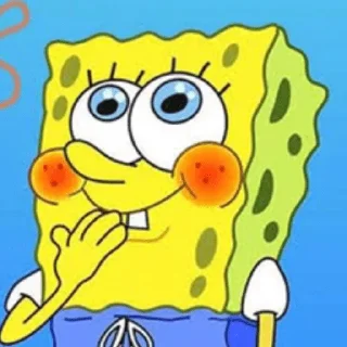 Sticker from spongebob