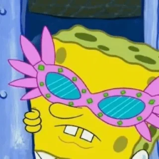 Sticker from spongebob