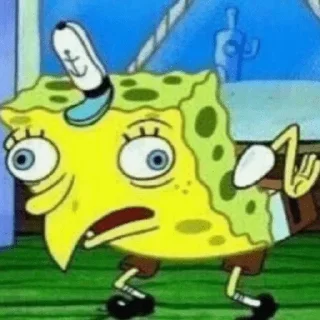 Sticker from spongebob