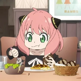 🍽️ emoji ANYA Telegram sticker 12 of 36