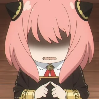 🫥 emoji ANYA Telegram sticker 5 of 36