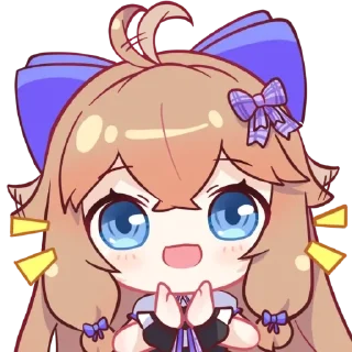 👏 emoji 嘉然2.0装扮表情包 Remastered Telegram sticker 18 of 25