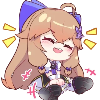 ☺️ emoji 嘉然2.0装扮表情包 Remastered Telegram sticker 5 of 25