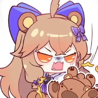🤬 emoji 嘉然2.0装扮表情包 Remastered Telegram sticker 7 of 25