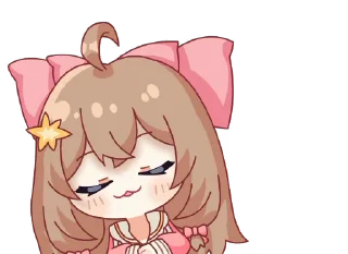 Sticker from 嘉然1期装扮动态表情 @Rosmontis_Daily