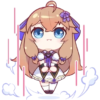 ⬆️ emoji 嘉然2.0装扮表情包 Remastered Telegram sticker 16 of 25
