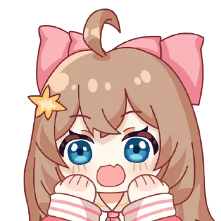 Sticker from 嘉然1期装扮动态表情 @Rosmontis_Daily