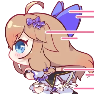 🏃‍♀️ emoji 嘉然2.0装扮表情包 Remastered Telegram sticker 9 of 25