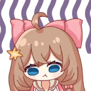 Sticker from 嘉然1期装扮动态表情 @Rosmontis_Daily