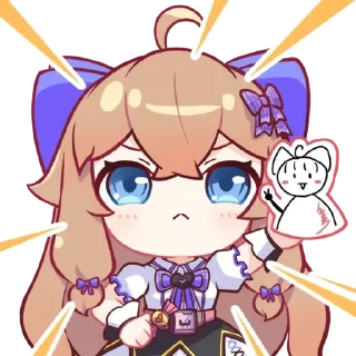 🍬 emoji 嘉然2.0装扮表情包 Remastered Telegram sticker 20 of 25