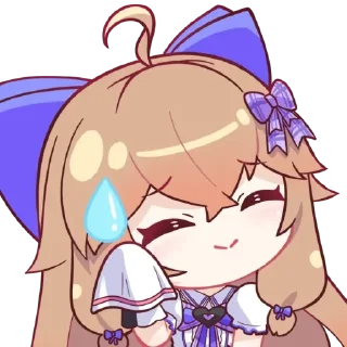 😅 emoji 嘉然2.0装扮表情包 Remastered Telegram sticker 19 of 25