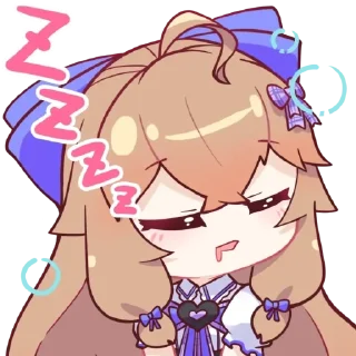 😪 emoji 嘉然2.0装扮表情包 Remastered Telegram sticker 10 of 25